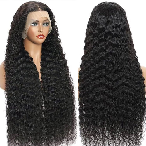 HD Deep Wave Lace Frontal  Wig Human Hair