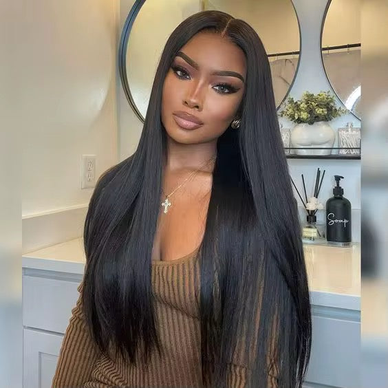 Straight Lace Frontal Wig – 200% Density